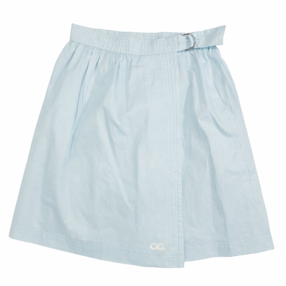Courrèges AC Baby Blue Wrap Skirt Sport Futur Japan XS Y2K